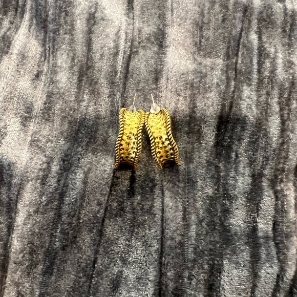 other Jewelry - Gold Textured Earrings